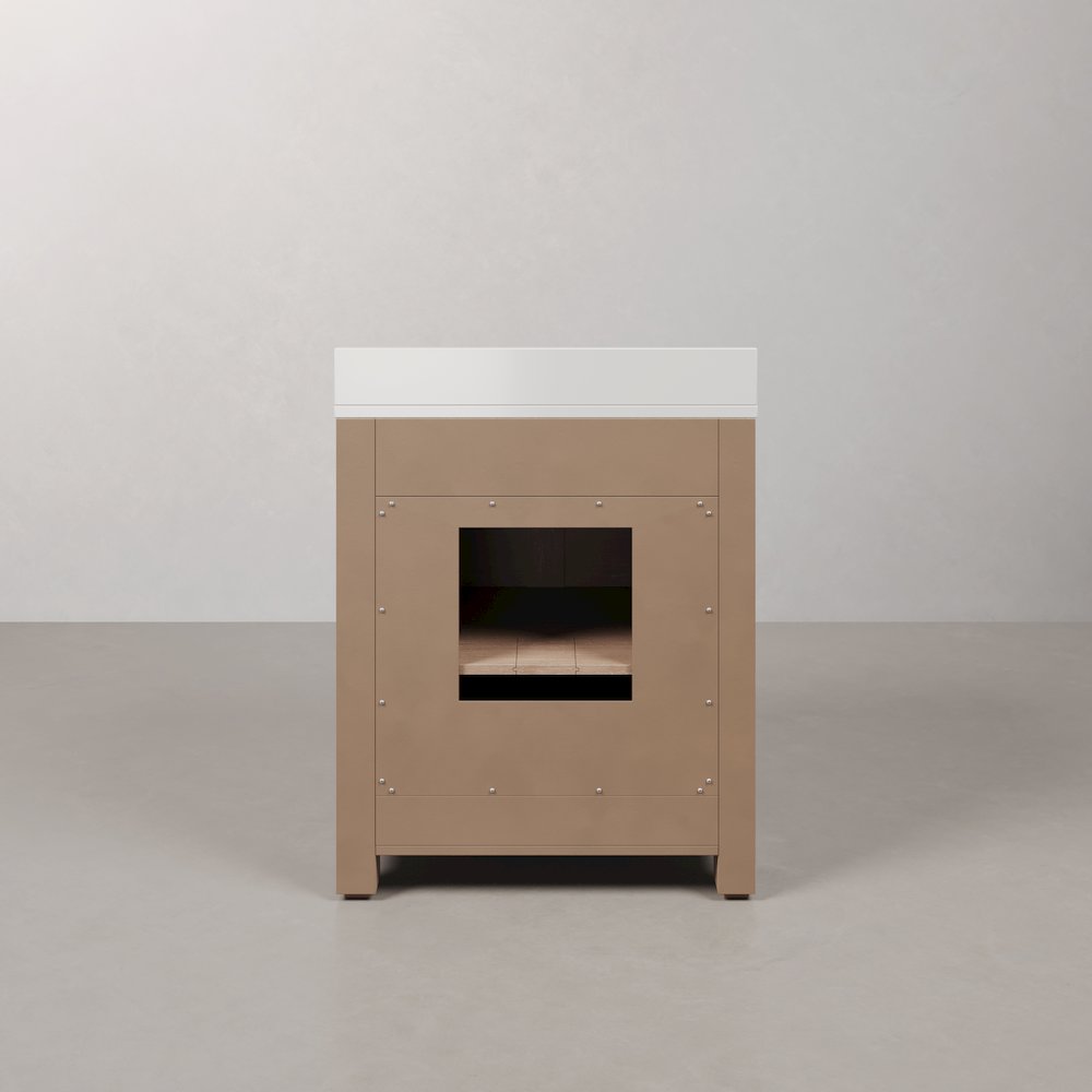 Belmont 30 In. Single Sink Pre-Assembled Transitional Style Bathroom Vanity. Picture 5