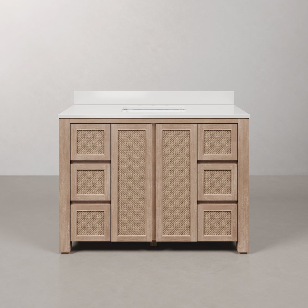 Belmont 48 In. Single Sink Pre-Assembled Transitional Style Bathroom Vanity. Picture 2