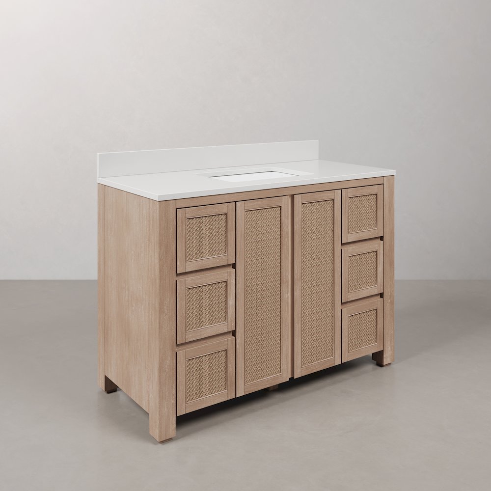 Belmont 48 In. Single Sink Pre-Assembled Transitional Style Bathroom Vanity. Picture 3