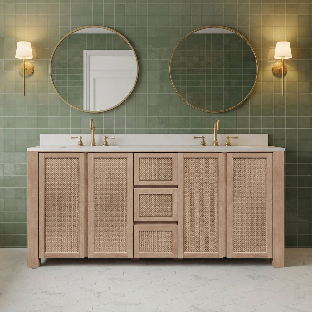 Belmont 72 In. Single Sink Pre-Assembled Transitional Style Bathroom Vanity. Picture 1