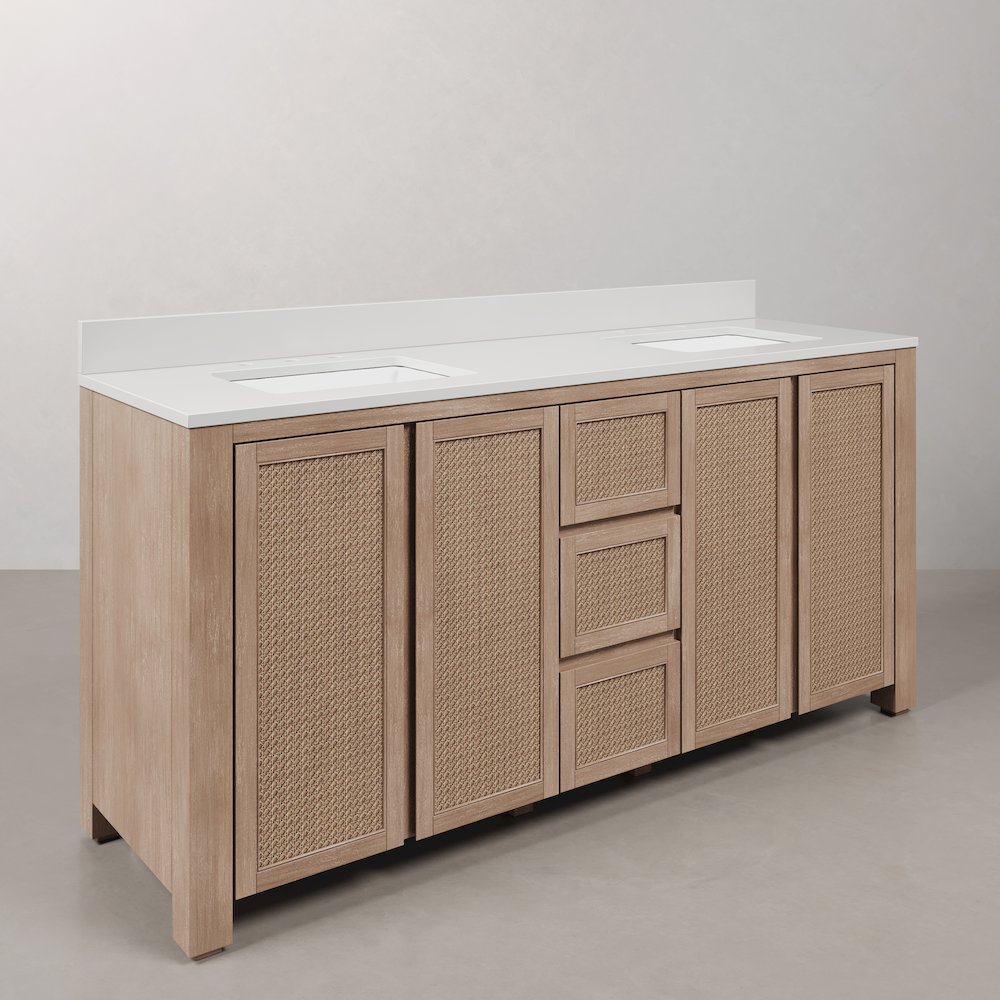 Belmont 72 In. Single Sink Pre-Assembled Transitional Style Bathroom Vanity. Picture 3