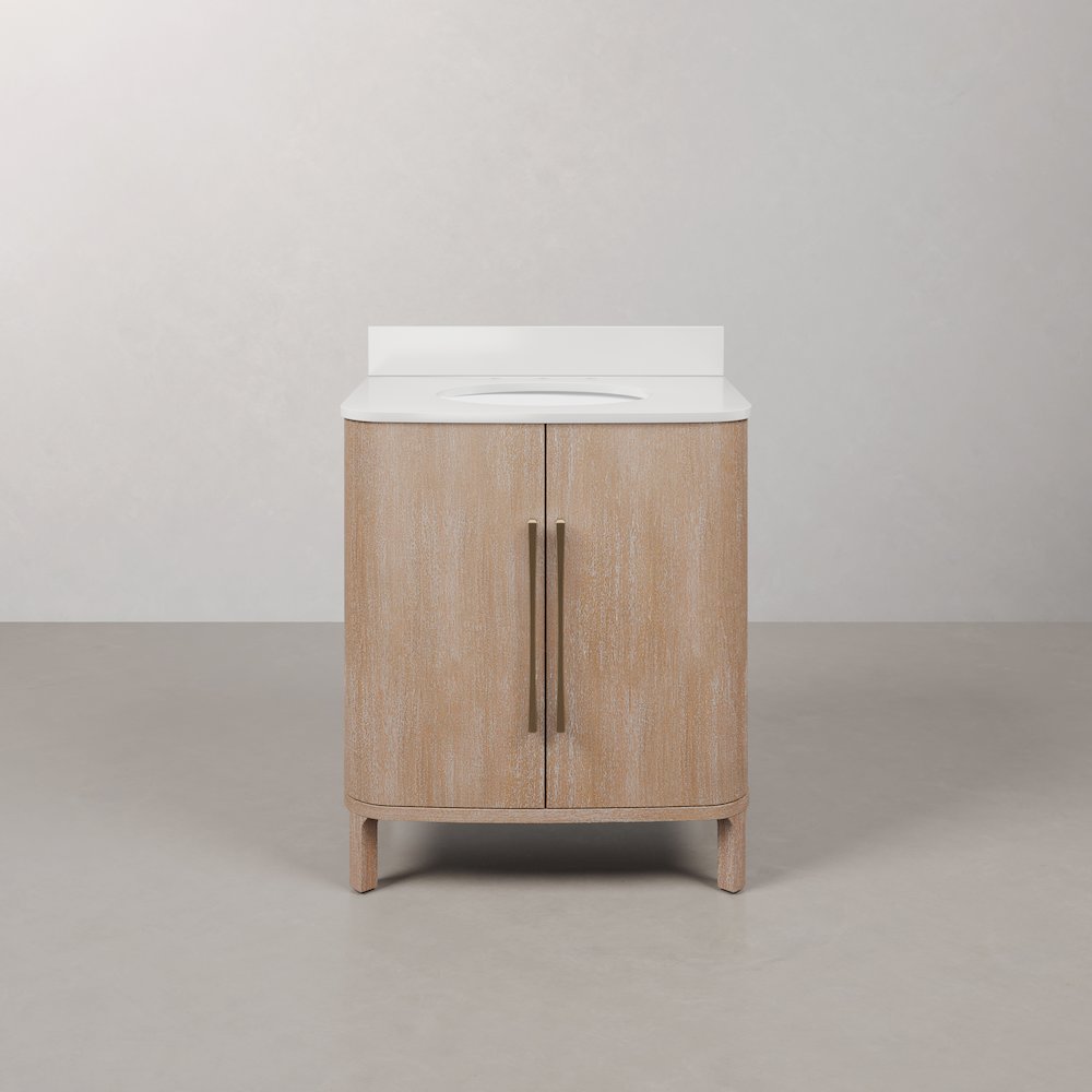 Cirilla 30 In. Single Sink Pre-Assembled Transitional Style Bathroom Vanity. Picture 2