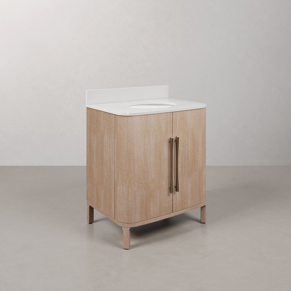Cirilla 30 In. Single Sink Pre-Assembled Transitional Style Bathroom Vanity. Picture 3