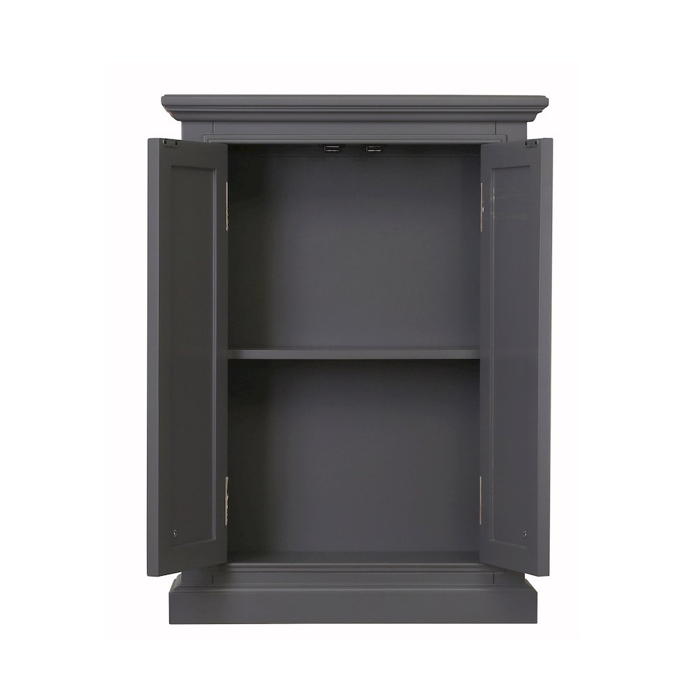 Bath Storage Wall Cabinet In Cashmere Grey. Picture 3