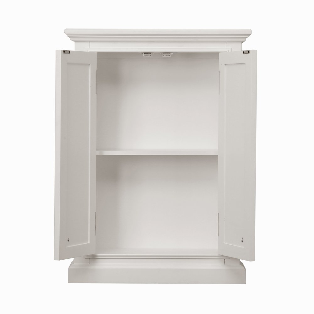 Bath Storage Wall Cabinet In Pure White. Picture 3