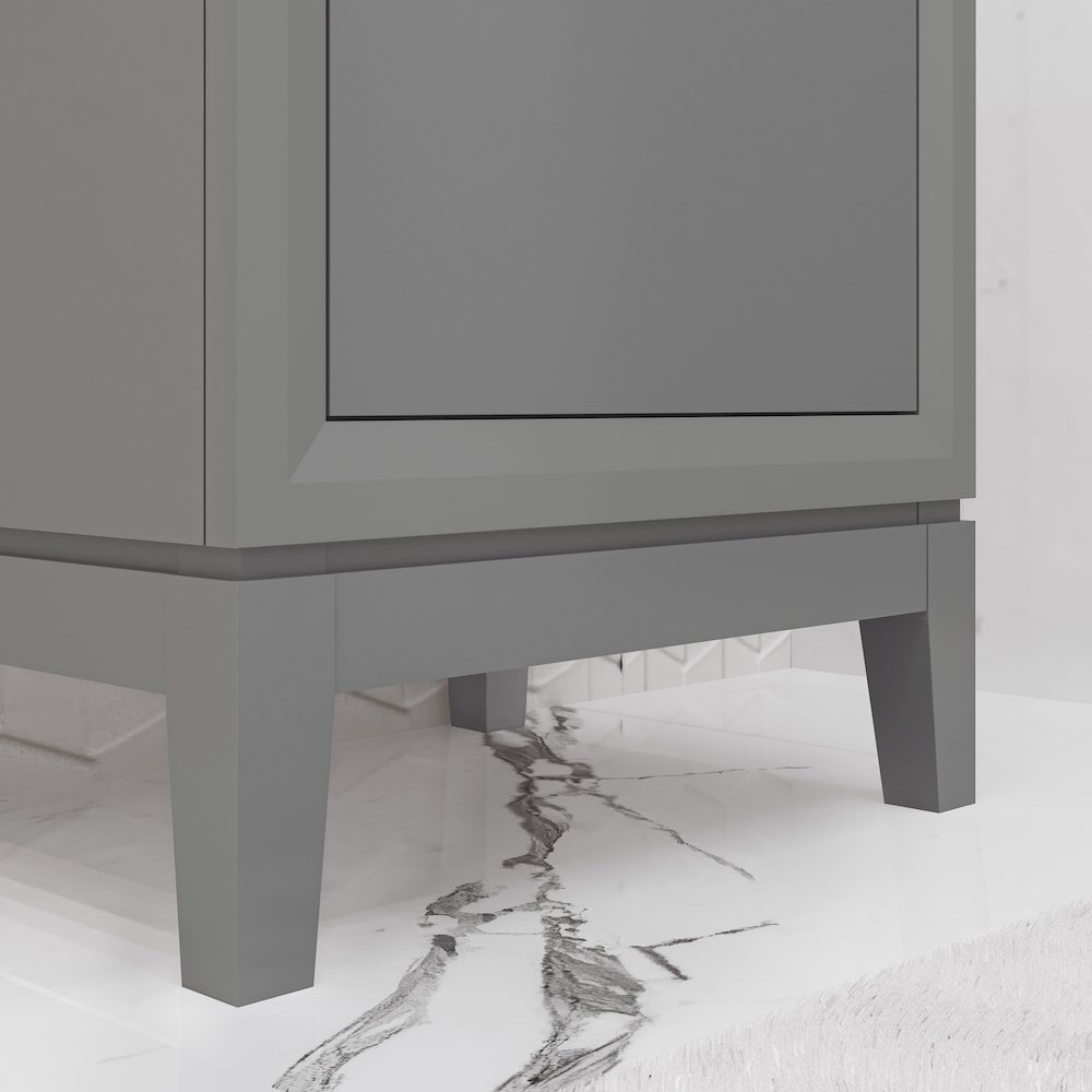 20 In. Integrated Ceramic Sink Top Bath Vanity in Cashmere Grey. Picture 6