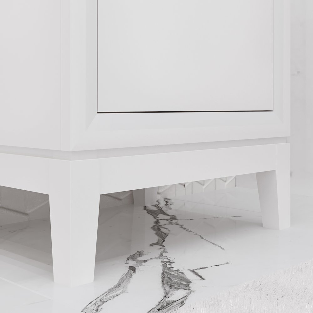 20 In. Integrated Ceramic Sink Top Bath Vanity in Pure White. Picture 6