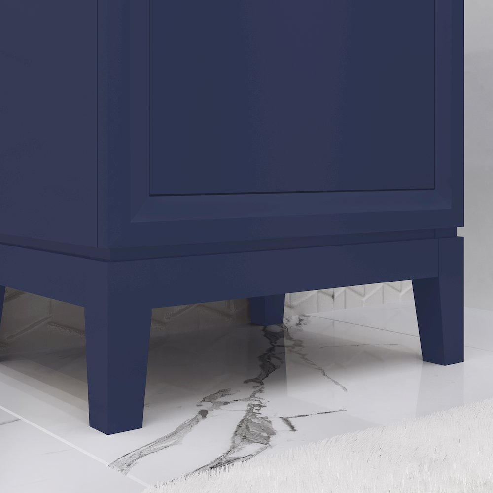 20 In. Integrated Ceramic Sink Top Bath Vanity in Monarch Blue. Picture 6