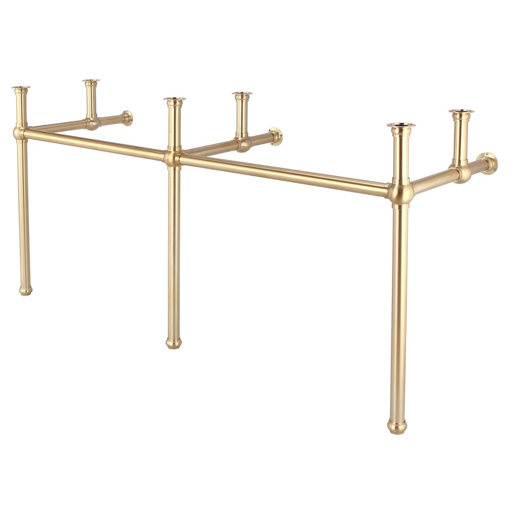 72 In. W. Double Wash Stand Only in Satin Gold Finish. Picture 1