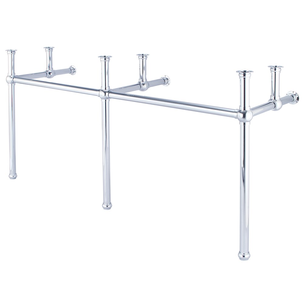 72 In. W. Double Wash Stand and P-Trap in Chrome Finish. Picture 1
