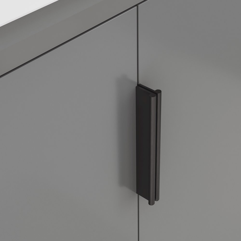 Elise 24 In. Integrated Ceramic Sink Top Vanity in Cashmere Grey. Picture 5