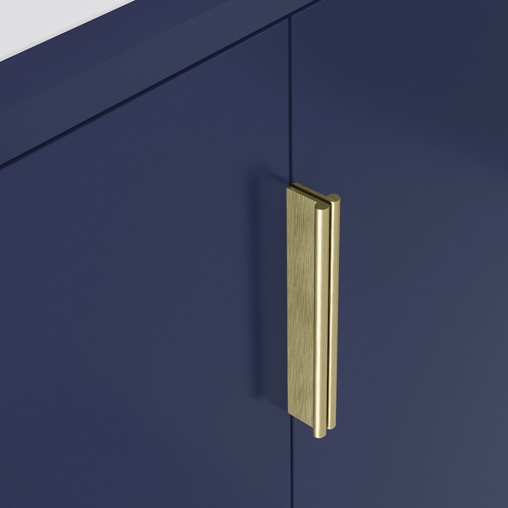 Elise 24 In. Integrated Ceramic Sink Top Vanity in Monarch Blue. Picture 5
