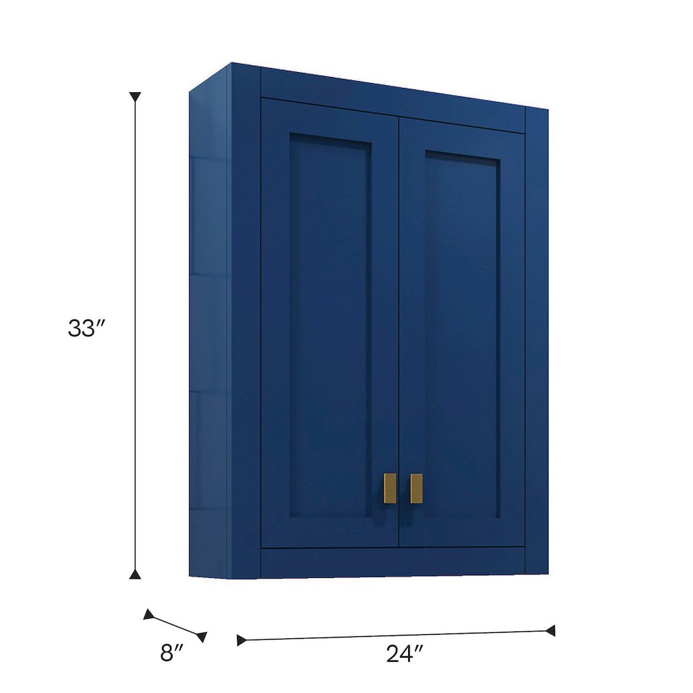 Bath Storage Wall Cabinet in Monarch Blue. Picture 15