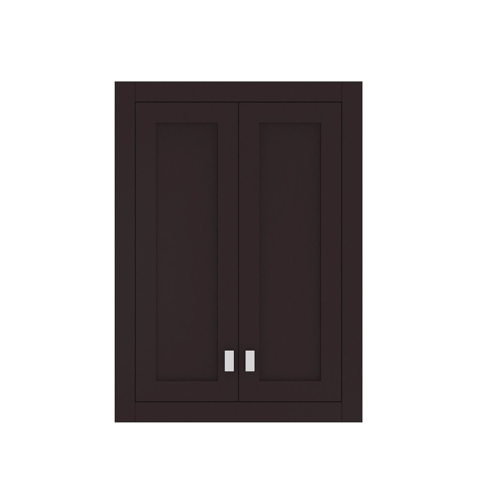 Bath Storage Wall Cabinet in Espresso. Picture 1
