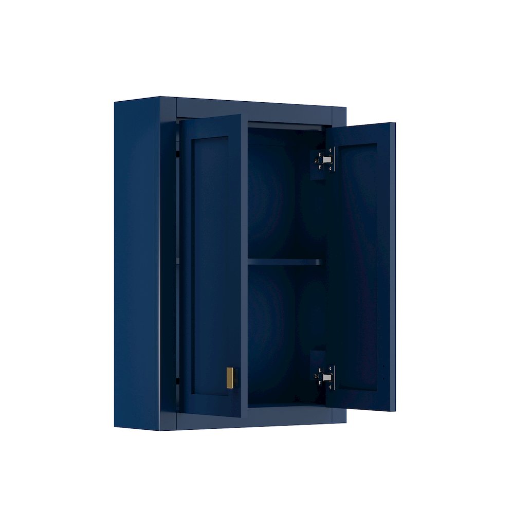 Bath Storage Wall Cabinet in Monarch Blue. Picture 2