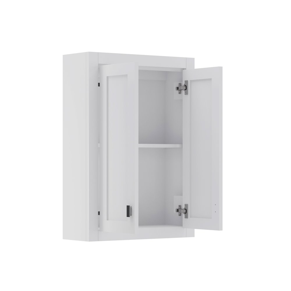 Bath Storage Wall Cabinet in Pure White. Picture 2