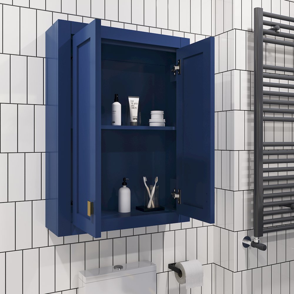 Bath Storage Wall Cabinet in Monarch Blue. Picture 8