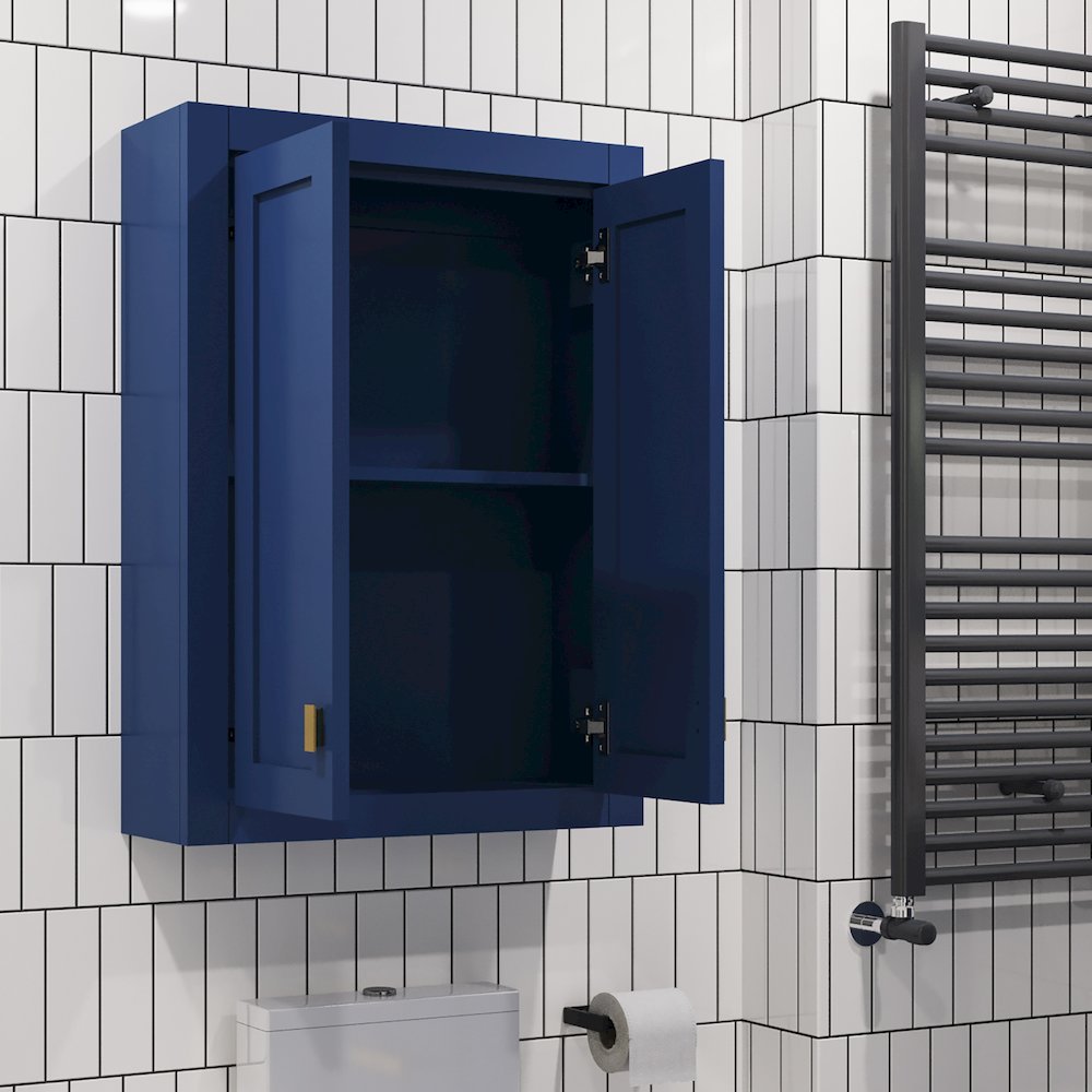 Bath Storage Wall Cabinet in Monarch Blue. Picture 6
