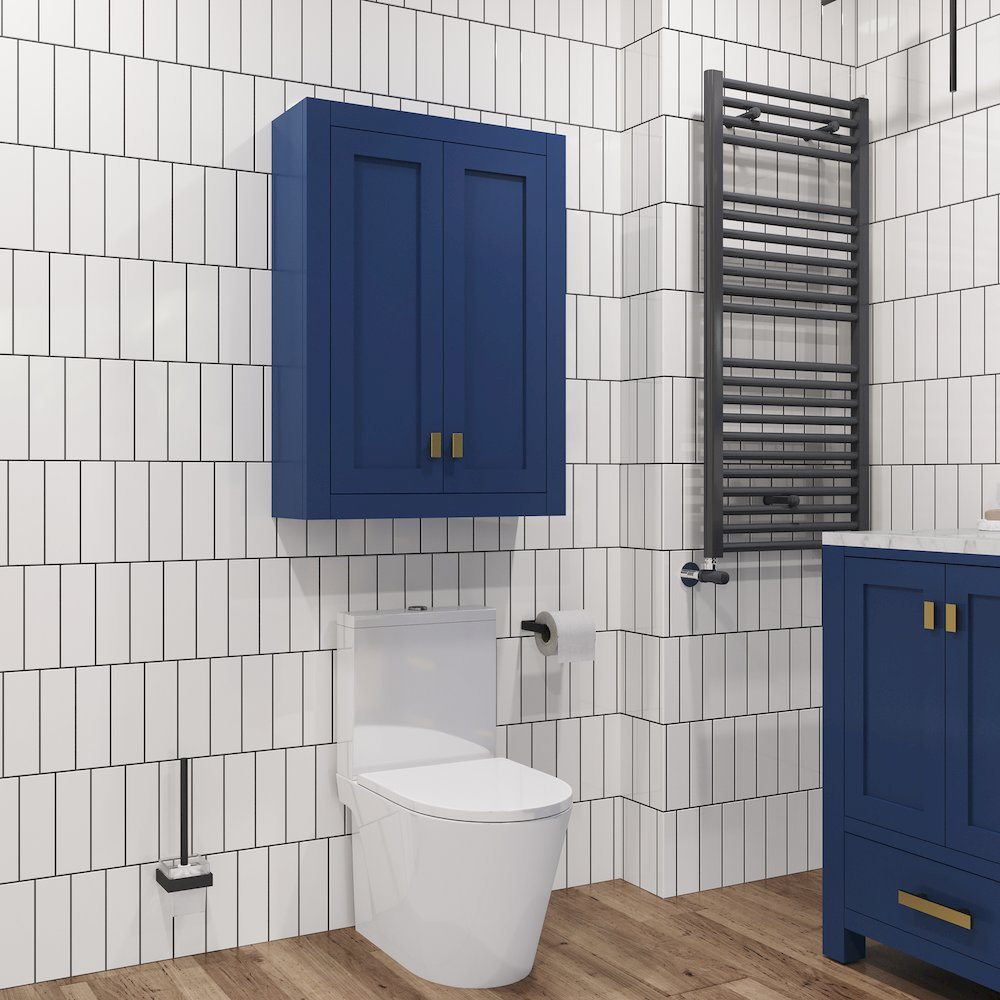 Bath Storage Wall Cabinet in Monarch Blue. Picture 10