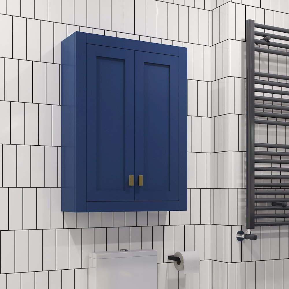 Bath Storage Wall Cabinet in Monarch Blue. Picture 5