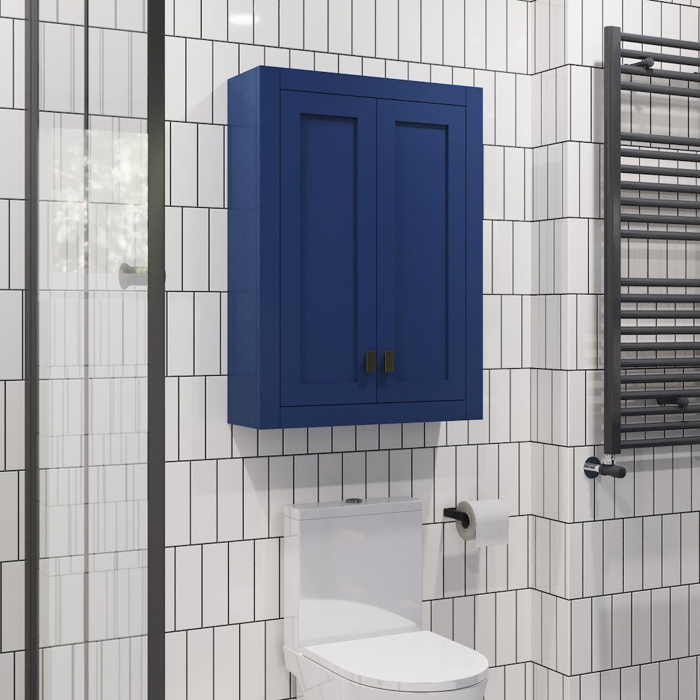Bath Storage Wall Cabinet in Monarch Blue. Picture 9