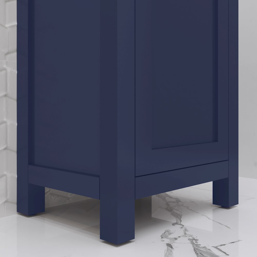 Mia 18 In. Integrated Ceramic Sink Top Bath Vanity in Monarch Blue. Picture 6