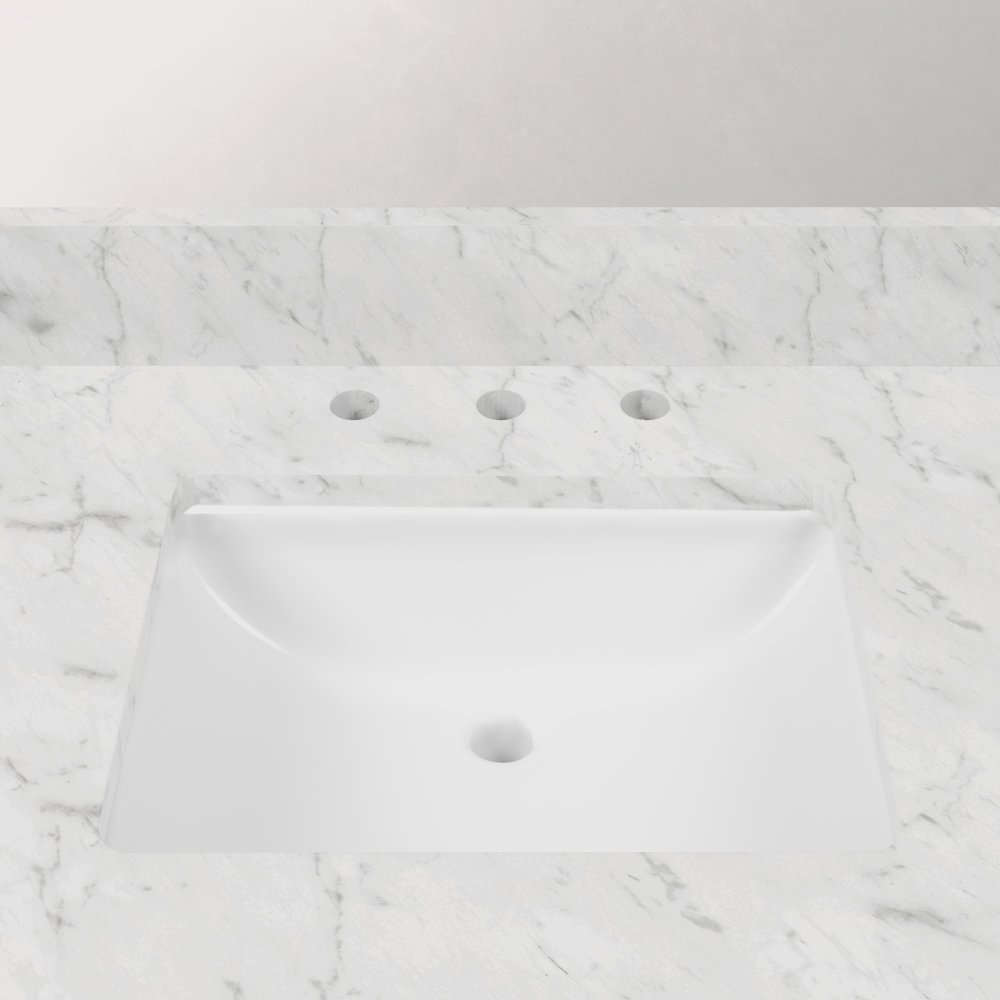 Madison 36 In. Single Sink Carrara White Marble Countertop Bath Vanity. Picture 7