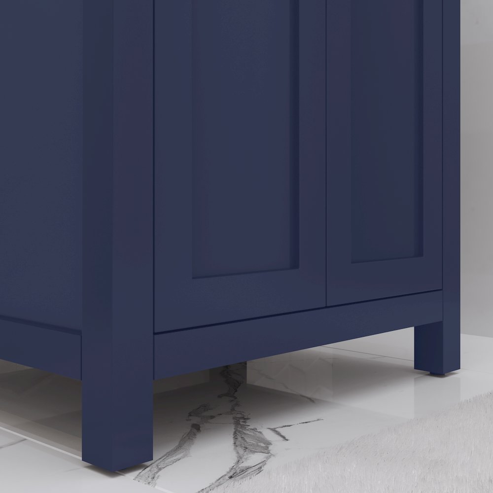 Myra 24 In. Integrated Ceramic Sink Top Bath Vanity in Monarch Blue. Picture 6
