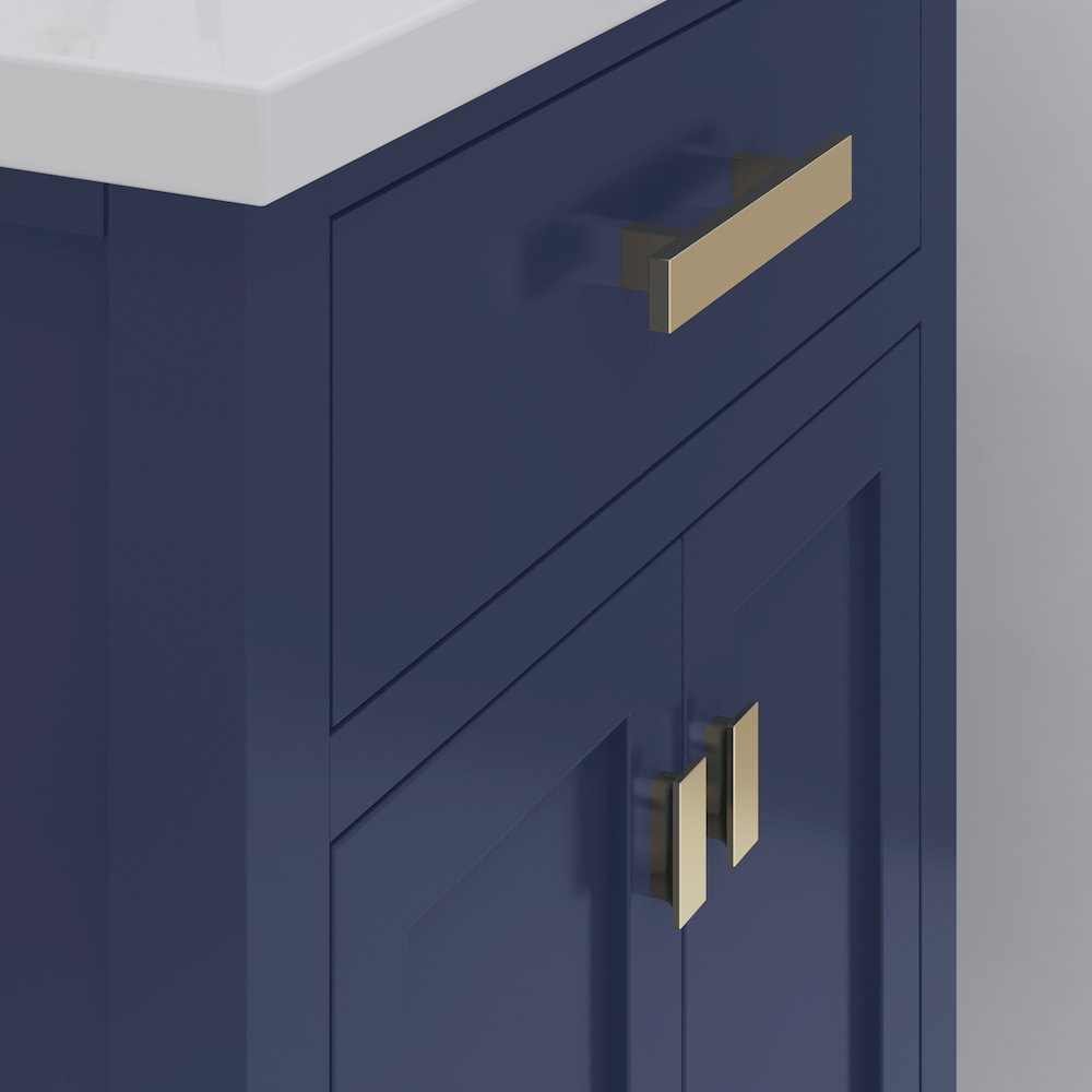 Myra 24 In. Integrated Ceramic Sink Top Bath Vanity in Monarch Blue. Picture 5