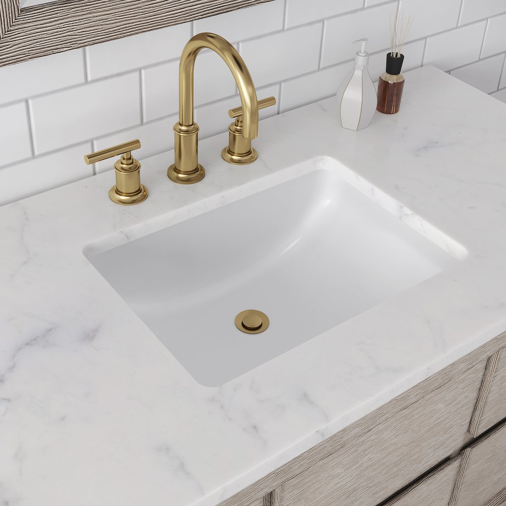 Oakman 30 In. Single Sink Carrara White Marble Countertop Bath Vanity. Picture 6
