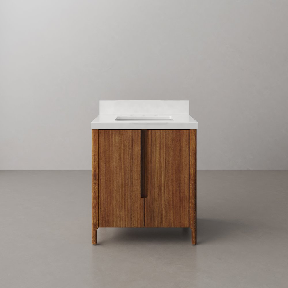 Sequoia 30 In. Single Sink Whitebrook Quartz Countertop Bath Vanity. Picture 1