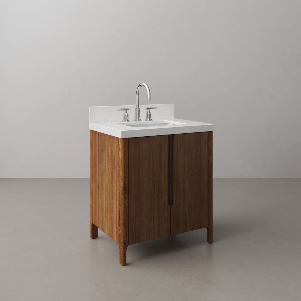 Sequoia 30 In. Single Sink Whitebrook Quartz Countertop Bath Vanity. Picture 4