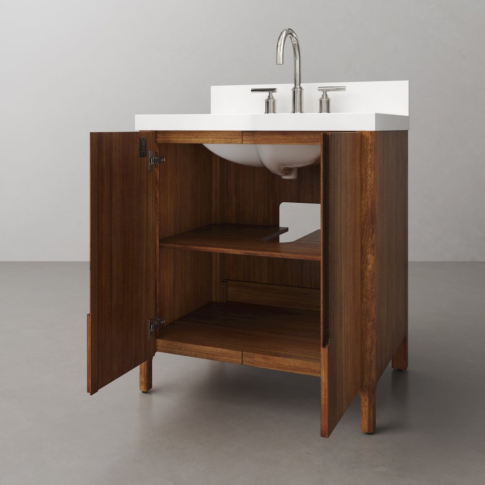 Sequoia 30 In. Single Sink Whitebrook Quartz Countertop Bath Vanity. Picture 5