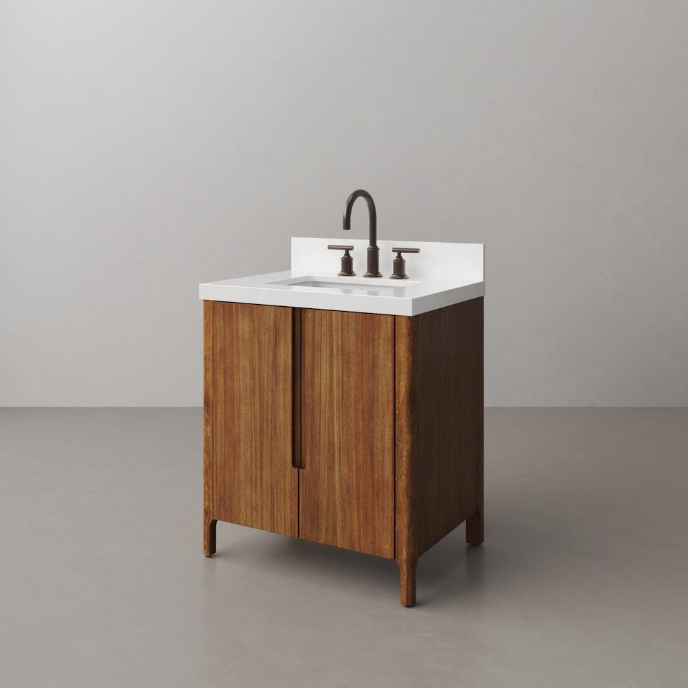 Sequoia 30 In. Single Sink Whitebrook Quartz Countertop Bath Vanity. Picture 3