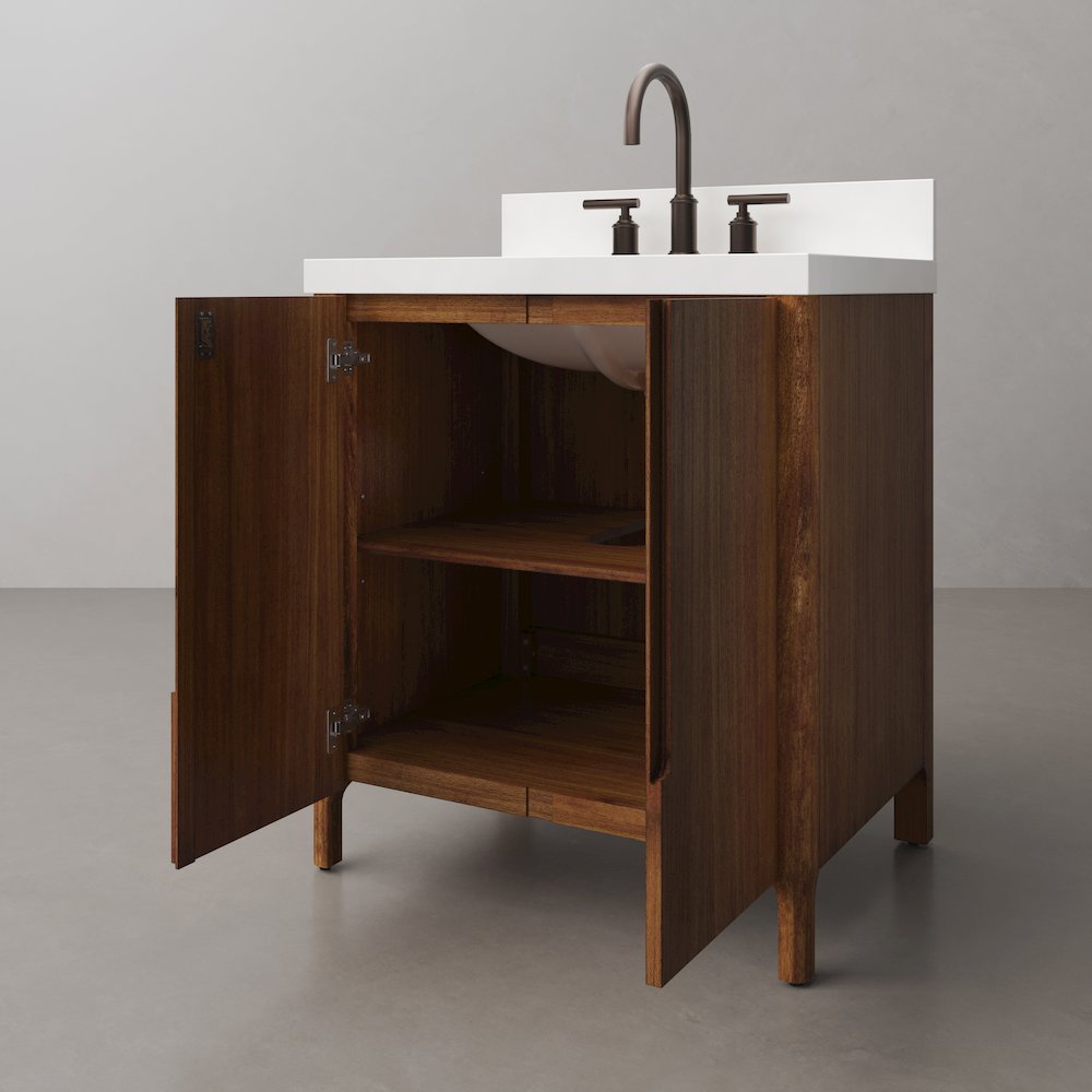 Sequoia 30 In. Single Sink Whitebrook Quartz Countertop Bath Vanity. Picture 5