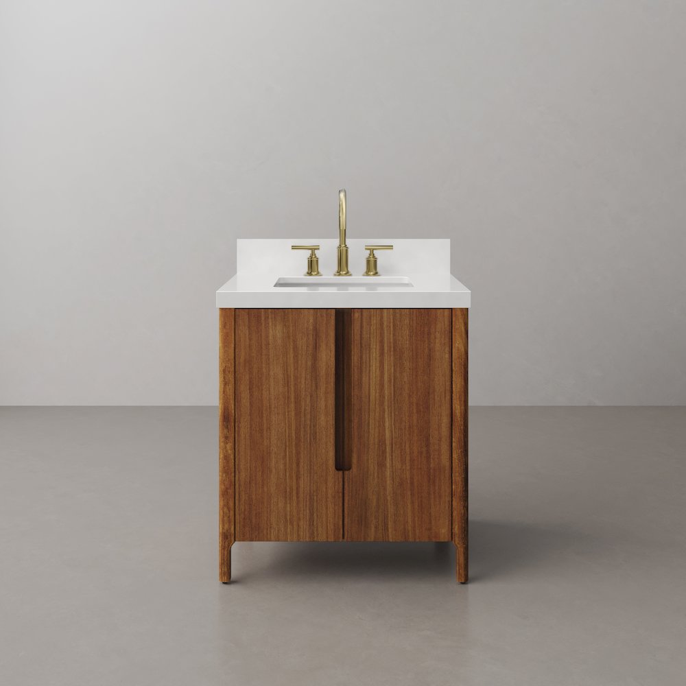 Sequoia 30 In. Single Sink Whitebrook Quartz Countertop Bath Vanity. Picture 1