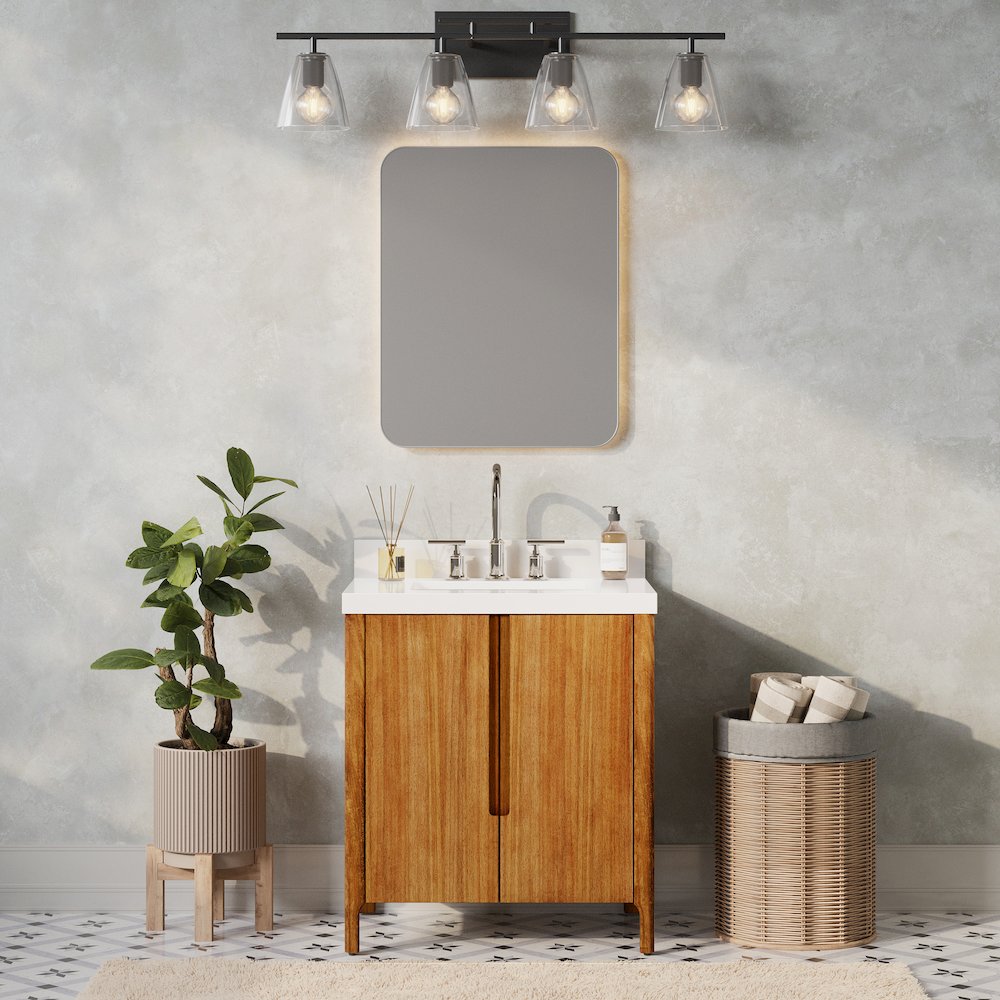 Sequoia 30 In. Single Sink Whitebrook Quartz Countertop Bath Vanity. Picture 2