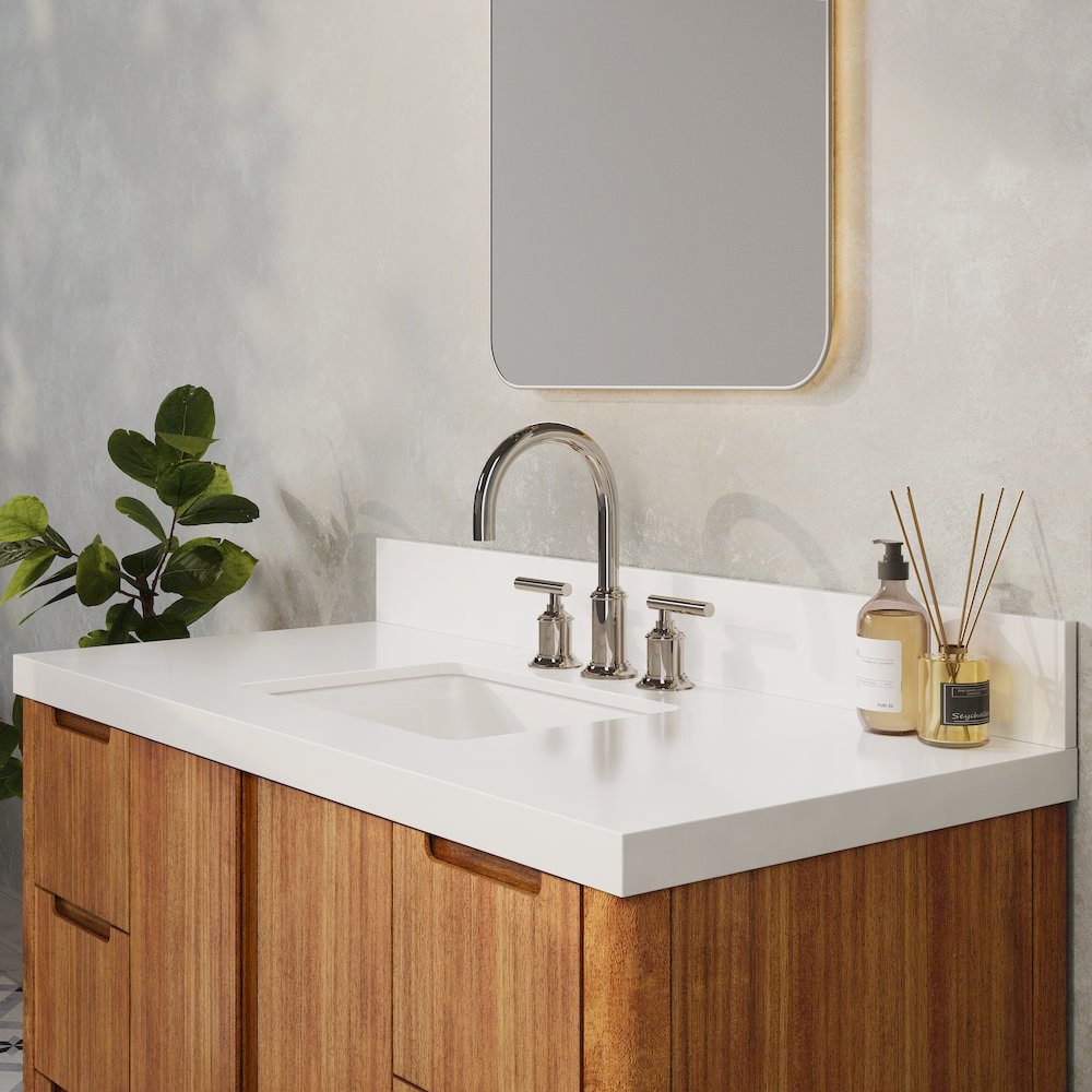 Sequoia 48 In. Single Sink Whitebrook Quartz Countertop Bath Vanity. Picture 9