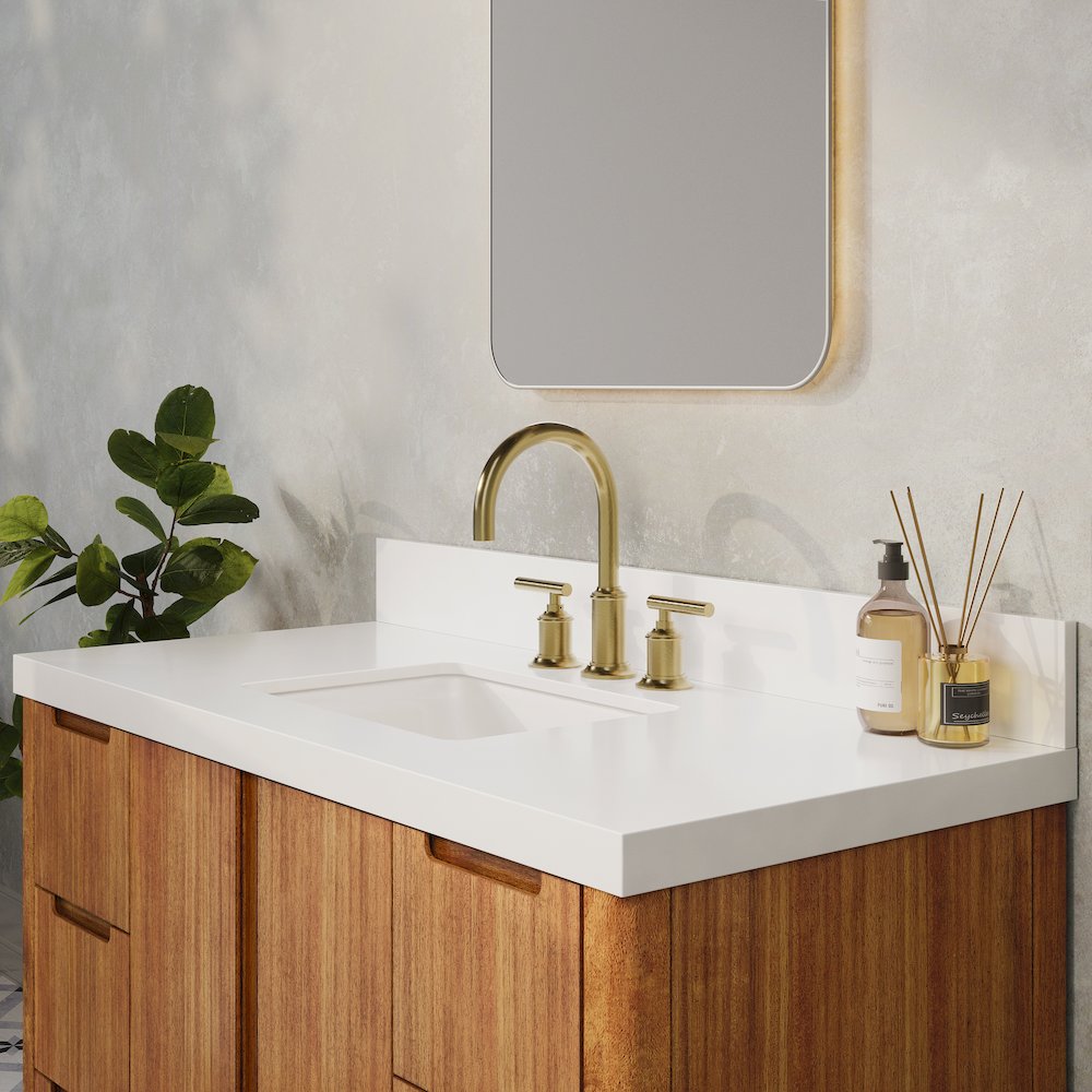 Sequoia 48 In. Single Sink Whitebrook Quartz Countertop Bath Vanity. Picture 9