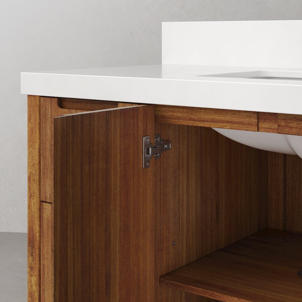 Sequoia 48 In. Single Sink Whitebrook Quartz Countertop Bath Vanity. Picture 11