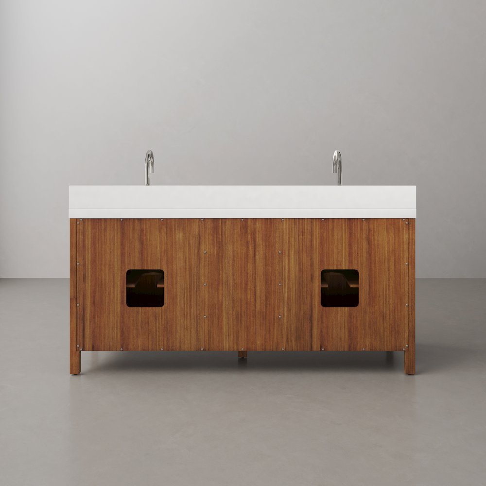 Sequoia 72 In. Double Sink Whitebrook Quartz Countertop Bath Vanity. Picture 19