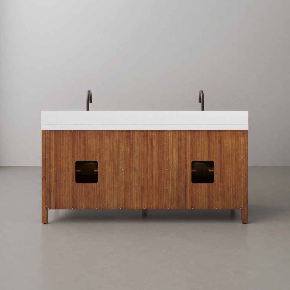 Sequoia 72 In. Double Sink Whitebrook Quartz Countertop Bath Vanity. Picture 19
