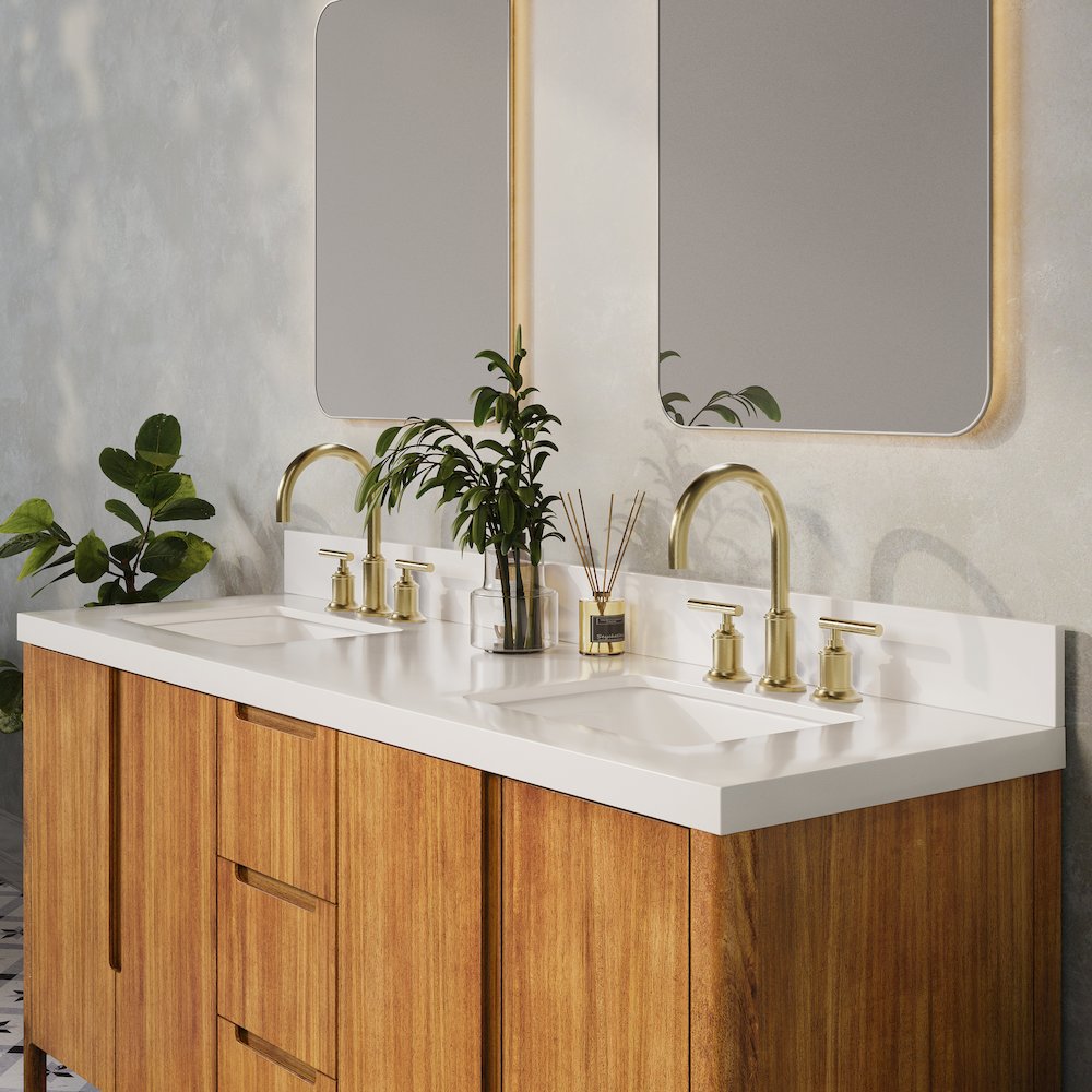 Sequoia 72 In. Double Sink Whitebrook Quartz Countertop Bath Vanity. Picture 10