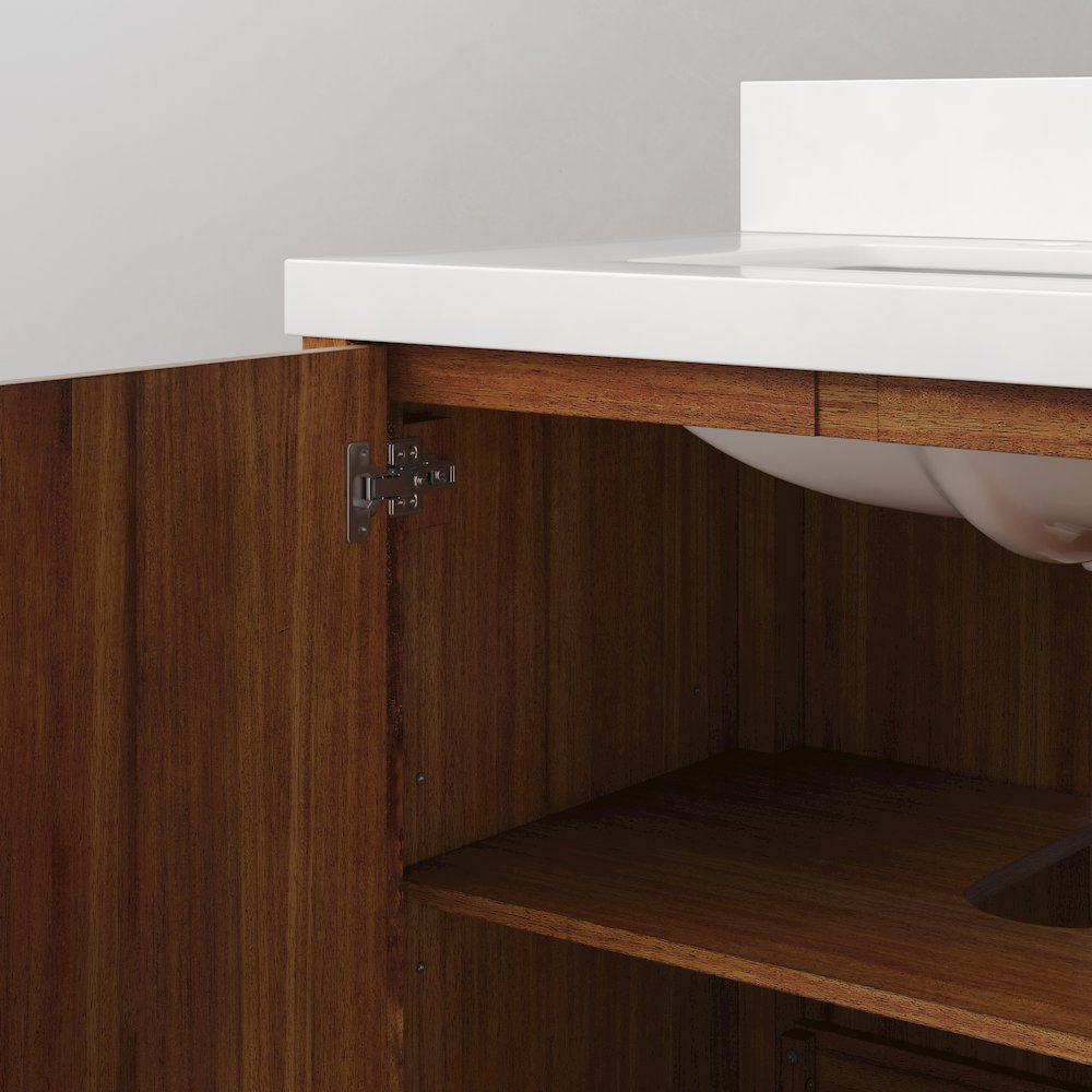 Sequoia 72 In. Double Sink Whitebrook Quartz Countertop Bath Vanity. Picture 4