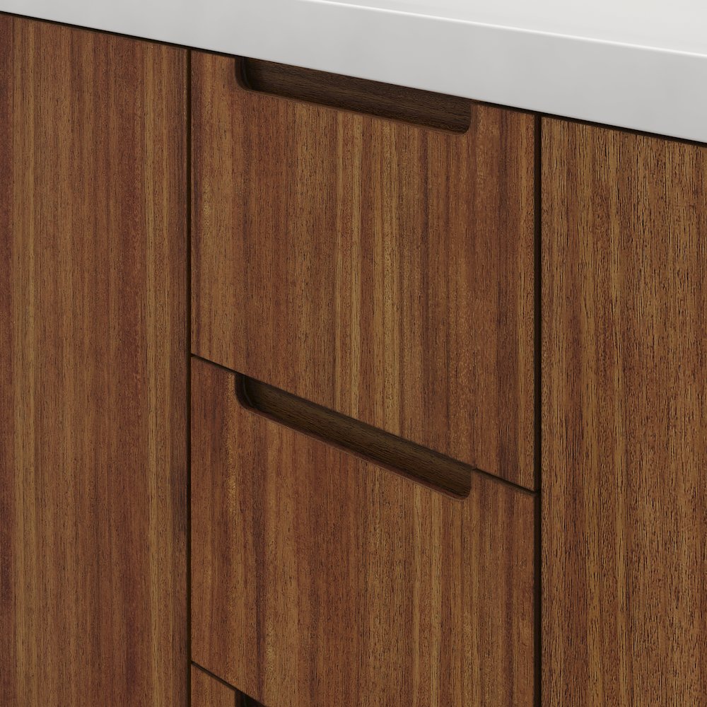 Sequoia 72 In. Double Sink Whitebrook Quartz Countertop Bath Vanity. Picture 7