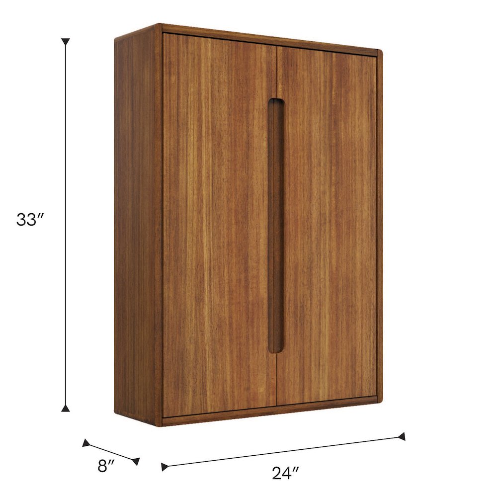 Bath Storage Wall Cabinet in Mangowood. Picture 18