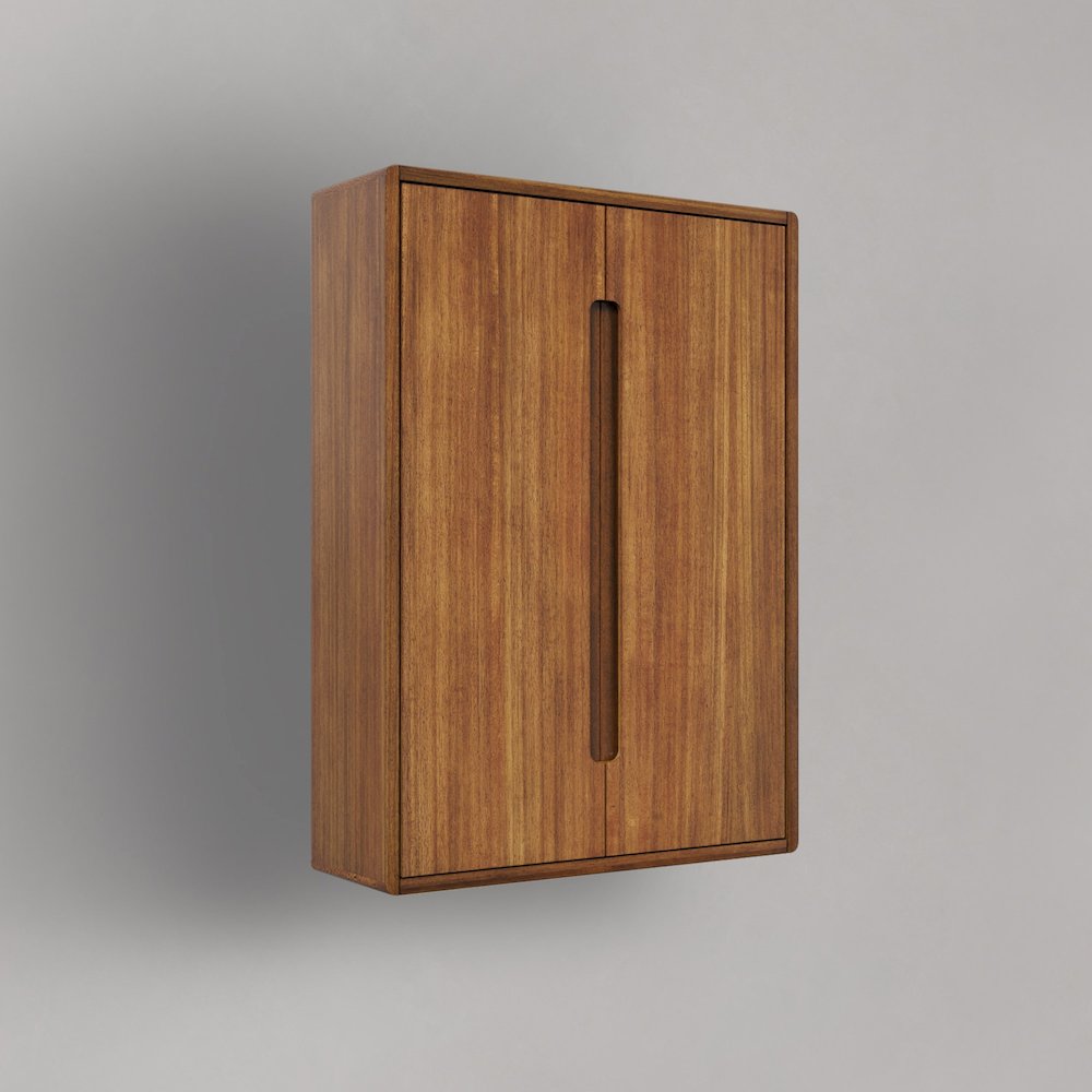 Bath Storage Wall Cabinet in Mangowood. Picture 3