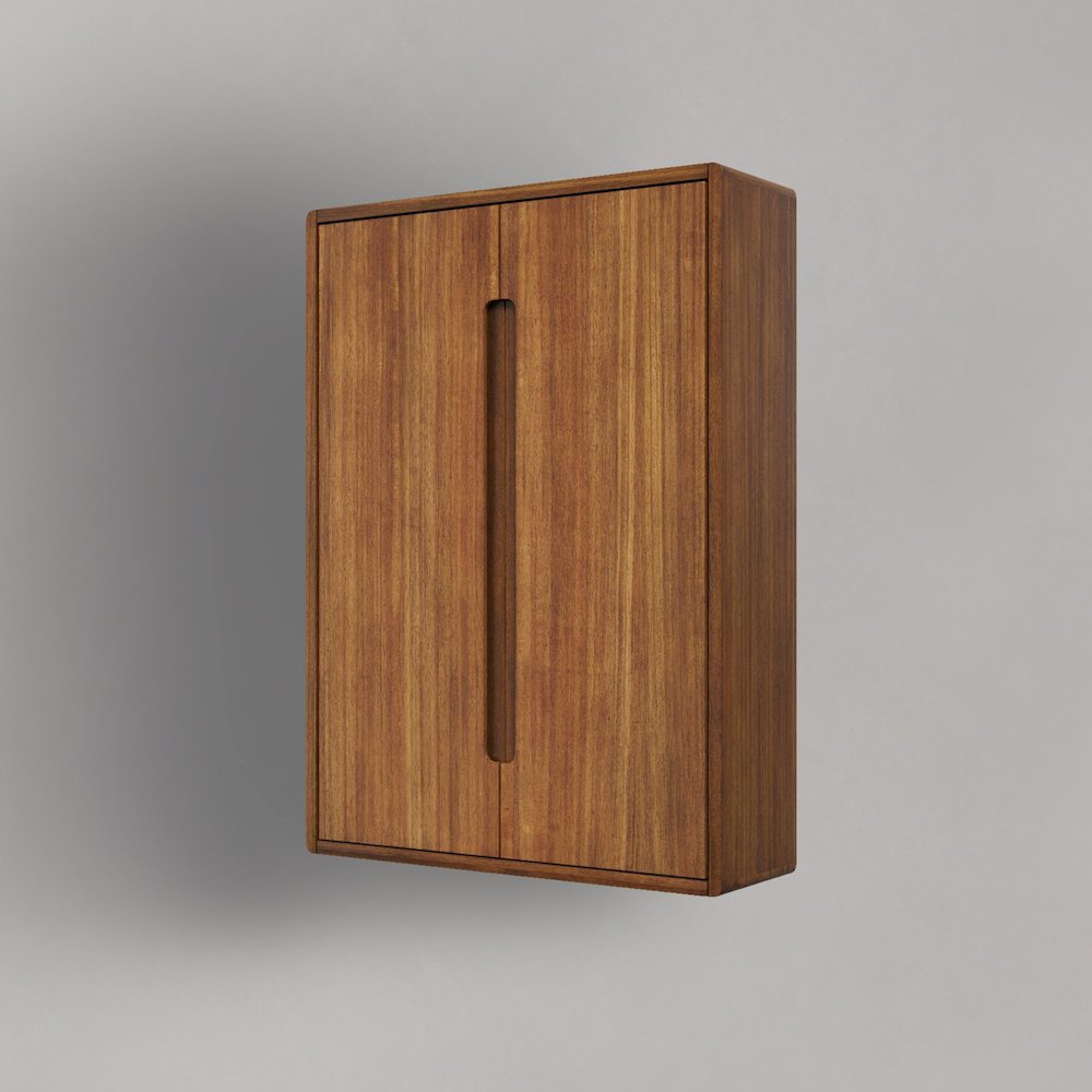 Bath Storage Wall Cabinet in Mangowood. Picture 4