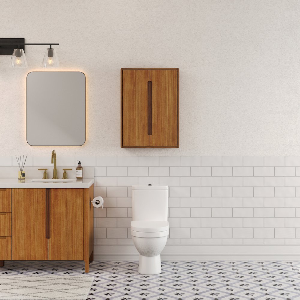Bath Storage Wall Cabinet in Mangowood. Picture 9