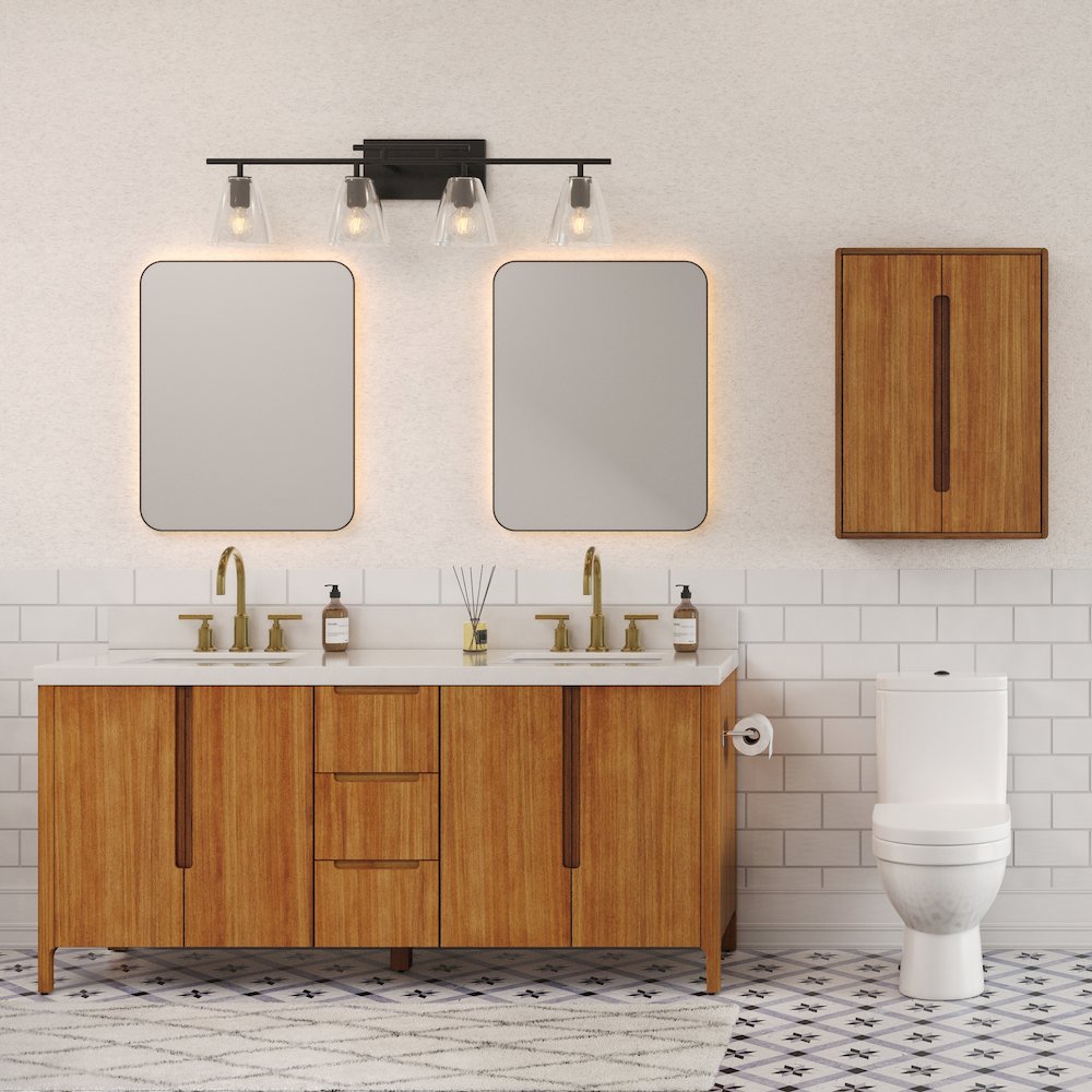 Bath Storage Wall Cabinet in Mangowood. Picture 10
